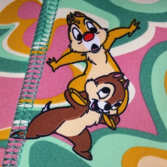 Brand New Genuine Disney Parks Merchandise Chip ‘n’ Dale Retro-Style Leggings - Picture 10 of 13